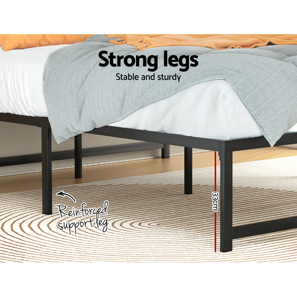 Artiss Bed Frame Double Size Metal Frame Tino