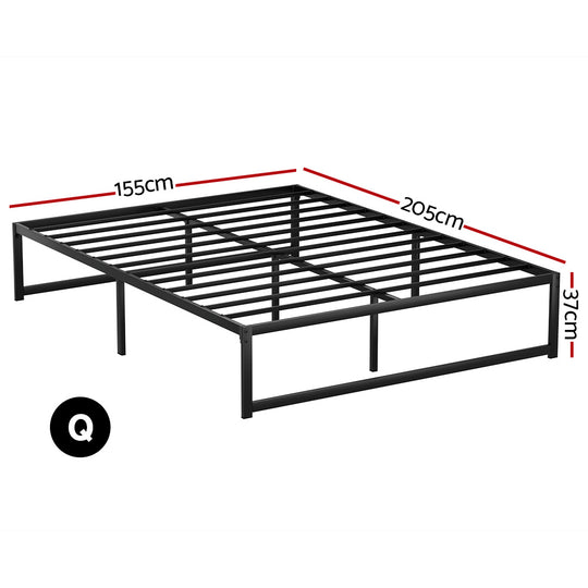 Artiss Bed Frame Queen Size Metal Frame Tino