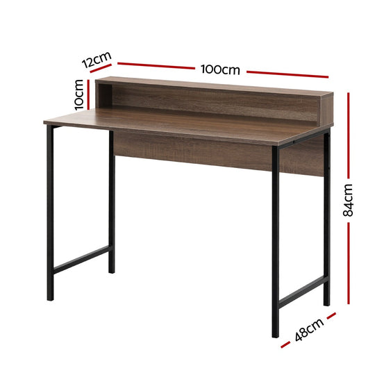 Artiss Computer Desk Shelf Oak 100CM