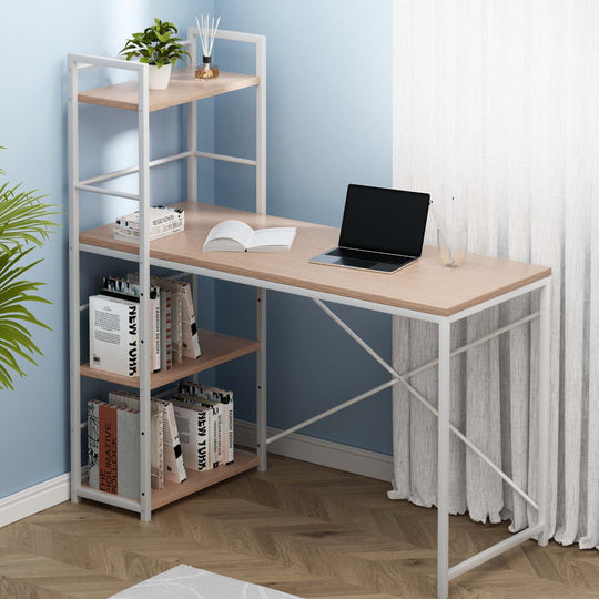 Artiss Computer Desk Shelf Oak 120Cm