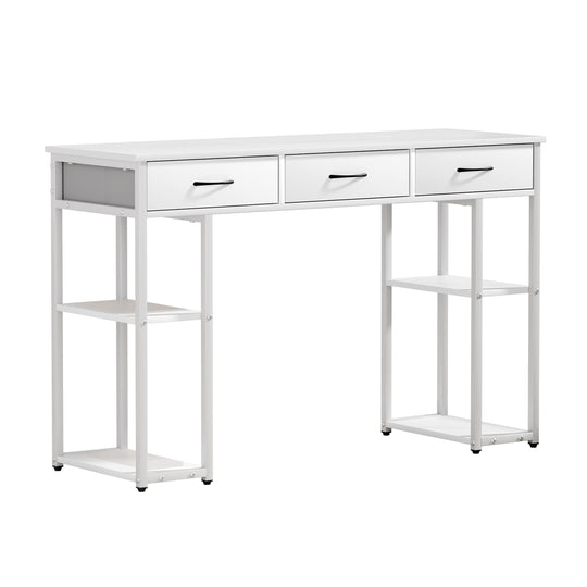 Artiss Computer Desk Drawer Shelves Study Table 120Cm White