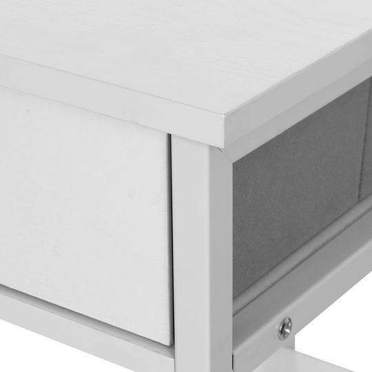 Artiss Computer Desk Drawer Shelves Study Table 120Cm White