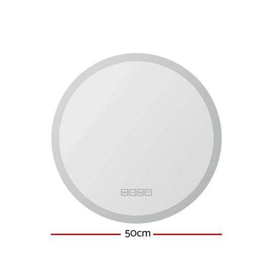 _label_, DSZ Product, feed-cond-new, feed-sl-free shipping, free-shipping, newEmbellir Bluetooth Led Wall Mirror With Light 50Cm Bathroom Decor Round Mirrors - Premium Home & Garden > Decor > Mirrors from Embellir ! Shop Online Buy Now at S & D's Value Store Family Business Best Customer Service_label_, DSZ Product, feed-cond-new, feed-sl-free shipping, free-shipping, new