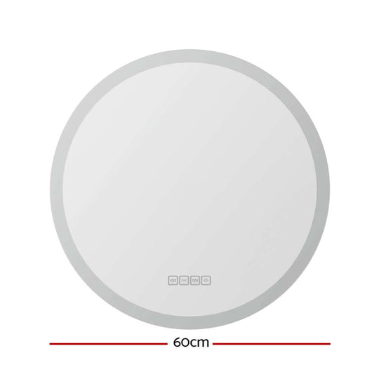 _label_, DSZ Product, feed-cond-new, feed-sl-free shipping, free-shipping, newEmbellir Bluetooth Led Wall Mirror With Light 60Cm Bathroom Decor Round Mirrors - Premium Home & Garden > Decor > Mirrors from Embellir ! Shop Online Buy Now at S & D's Value Store Family Business Best Customer Service_label_, DSZ Product, feed-cond-new, feed-sl-free shipping, free-shipping, new