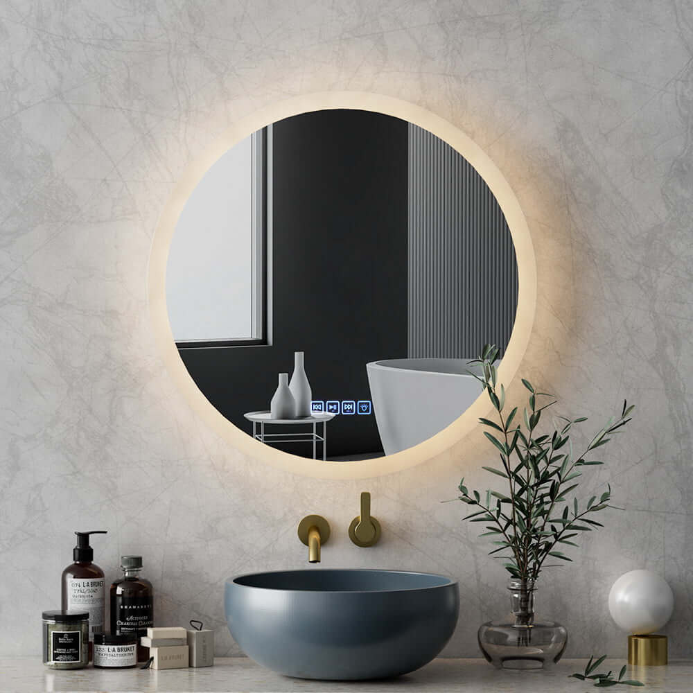 _label_, DSZ Product, feed-cond-new, feed-sl-free shipping, free-shipping, newEmbellir Bluetooth Led Wall Mirror With Light 60Cm Bathroom Decor Round Mirrors - Premium Home & Garden > Decor > Mirrors from Embellir ! Shop Online Buy Now at S & D's Value Store Family Business Best Customer Service_label_, DSZ Product, feed-cond-new, feed-sl-free shipping, free-shipping, new