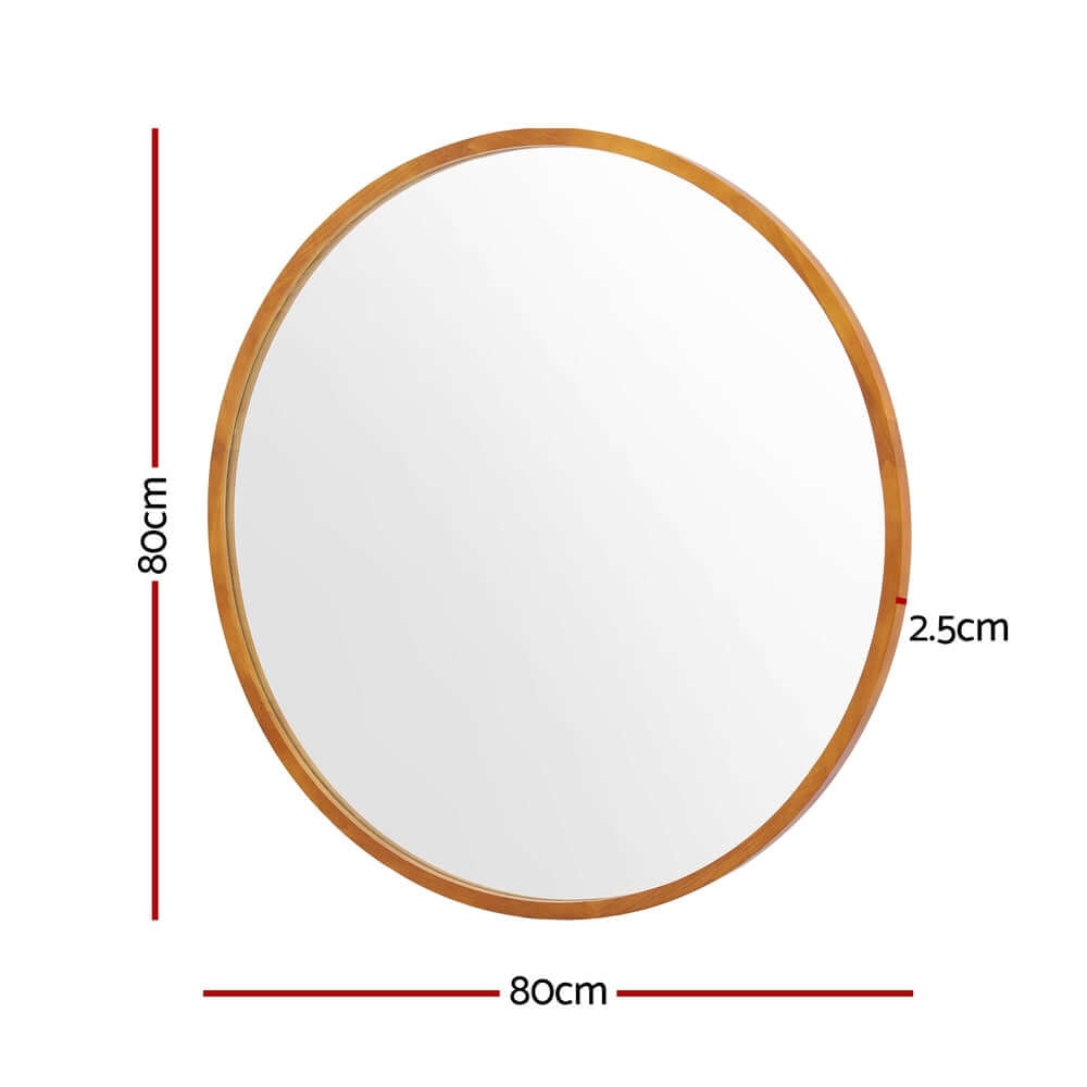 DSZ Product, feed-cond-new, feed-sl-DSZ Freight Payable, newEmbellir Wall Mirror Wooden Makeup 80Cm - Premium Home & Garden > Decor > Mirrors from Embellir ! Shop Online Buy Now at S & D's Value Store Family Business Best Customer ServiceDSZ Product, feed-cond-new, feed-sl-DSZ Freight Payable, new