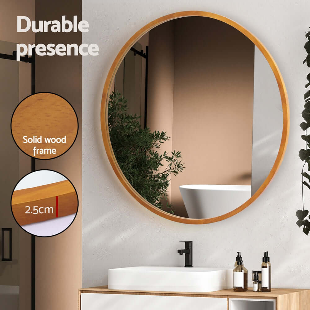 DSZ Product, feed-cond-new, feed-sl-DSZ Freight Payable, newEmbellir Wall Mirror Wooden Makeup 80Cm - Premium Home & Garden > Decor > Mirrors from Embellir ! Shop Online Buy Now at S & D's Value Store Family Business Best Customer ServiceDSZ Product, feed-cond-new, feed-sl-DSZ Freight Payable, new