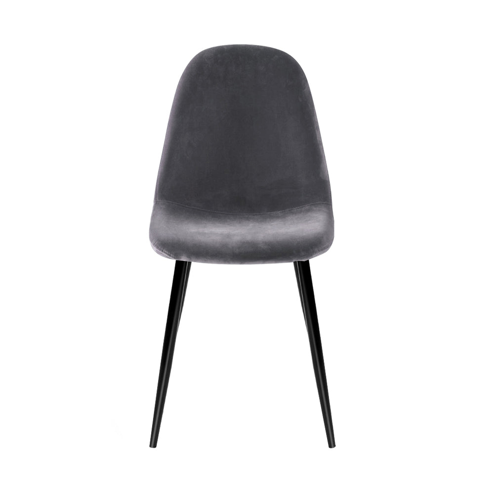 DSZ Product, feed-cond-new, feed-sl-DSZ Freight Payable, newArtiss Dining Chairs Set Of 4 Velvet Curved Slope Grey - Premium Furniture > Dining > Dining Set from Artiss ! Shop Online Buy Now at S & D's Value Store Family Business Best Customer ServiceDSZ Product, feed-cond-new, feed-sl-DSZ Freight Payable, new