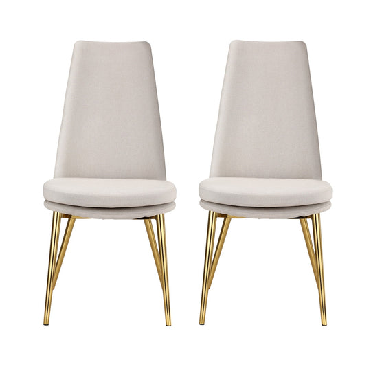 DSZ Product, feed-cond-new, feed-sl-DSZ Freight Payable, newArtiss Dining Chairs Set Of 2 Linen Fabric High Back Beige - Premium Furniture > Dining > Dining Set from Artiss ! Shop Online Buy Now at S & D's Value Store Family Business Best Customer ServiceDSZ Product, feed-cond-new, feed-sl-DSZ Freight Payable, new