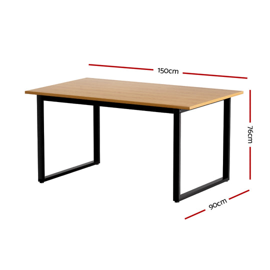 Artiss Dining Table 6 Seater Kitchen Cafe Rectangular Wooden Table 150Cm