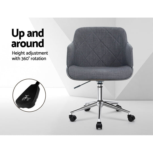 DSZ Product, feed-cond-new, feed-sl-DSZ Freight Payable, newArtiss Wooden Office Chair Fabric Seat Grey - Premium Furniture > Office > Office & Desk Chairs from Artiss ! Shop Online Buy Now at S & D's Value Store Family Business Best Customer ServiceDSZ Product, feed-cond-new, feed-sl-DSZ Freight Payable, new