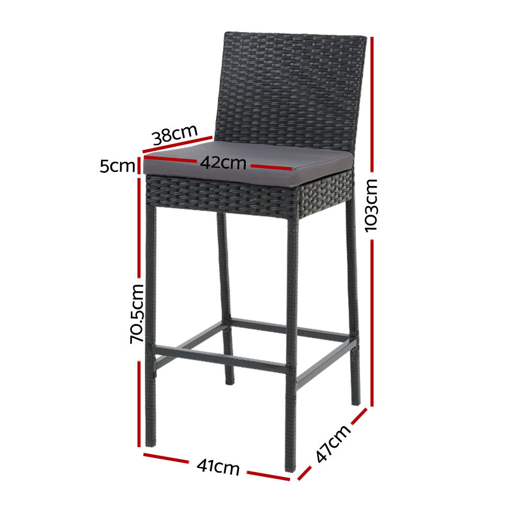 DSZ Product, feed-cond-new, feed-sl-DSZ Freight Payable, newGardeon 2 - Piece Outdoor Bar Stools Dining Chair Bar Stools Rattan Furniture - Premium Furniture > Outdoor > Outdoor Chairs from Gardeon ! Shop Online Buy Now at S & D's Value Store Family Business Best Customer ServiceDSZ Product, feed-cond-new, feed-sl-DSZ Freight Payable, new