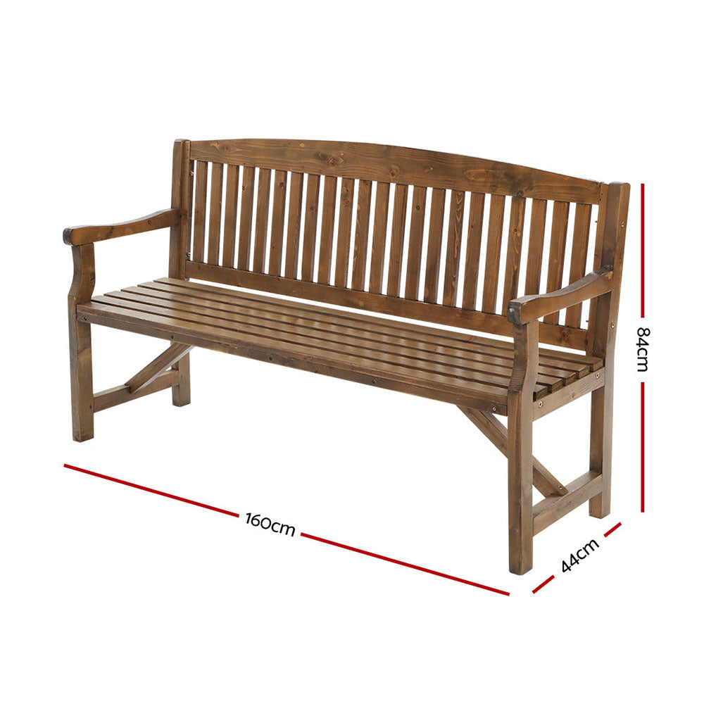 DSZ Product, feed-cond-new, feed-sl-DSZ Freight Payable, newGardeon 5Ft Outdoor Garden Bench Wooden 3 Seat Chair Patio Furniture Natural - Premium Furniture > Outdoor > Outdoor Chairs from Gardeon ! Shop Online Buy Now at S & D's Value Store Family Business Best Customer ServiceDSZ Product, feed-cond-new, feed-sl-DSZ Freight Payable, new