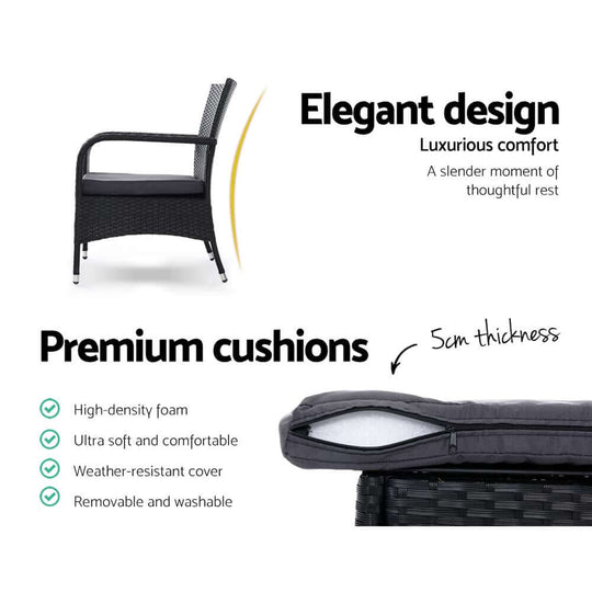 Gardeon outdoor chair with elegant design, premium cushions, and weather-resistant features for luxurious comfort.