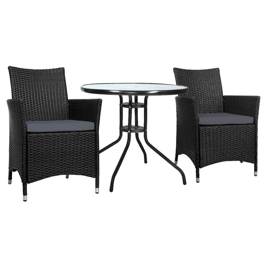 DSZ Product, feed-cond-new, feed-sl-DSZ Freight Payable, newGardeon 3Pc Bistro Set Outdoor Furniture Rattan Table Chairs Cushion Patio Garden Idris - Premium Furniture > Outdoor > Outdoor Chairs from Gardeon ! Shop Online Buy Now at S & D's Value Store Family Business Best Customer ServiceDSZ Product, feed-cond-new, feed-sl-DSZ Freight Payable, new