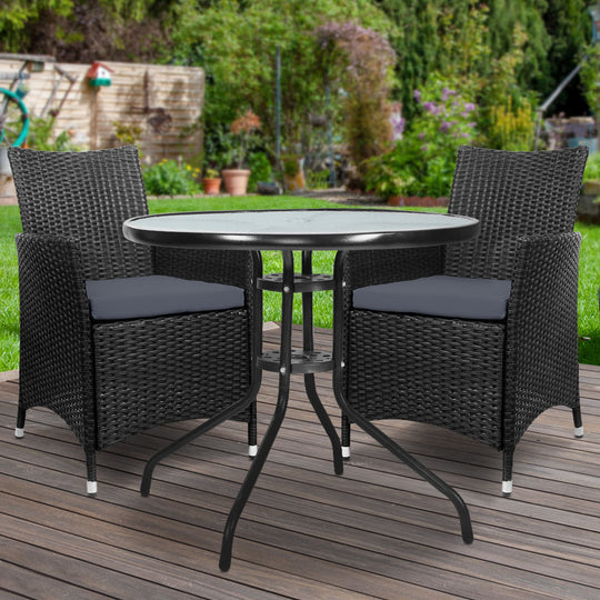 DSZ Product, feed-cond-new, feed-sl-DSZ Freight Payable, newGardeon 3Pc Bistro Set Outdoor Furniture Rattan Table Chairs Cushion Patio Garden Idris - Premium Furniture > Outdoor > Outdoor Chairs from Gardeon ! Shop Online Buy Now at S & D's Value Store Family Business Best Customer ServiceDSZ Product, feed-cond-new, feed-sl-DSZ Freight Payable, new