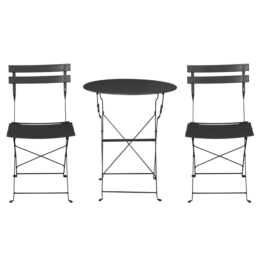 DSZ Product, feed-cond-new, feed-sl-DSZ Freight Payable, newGardeon 3Pc Outdoor Bistro Set Steel Table And Chairs Patio Furniture Black - Premium Furniture > Outdoor > Outdoor Chairs from Gardeon ! Shop Online Buy Now at S & D's Value Store Family Business Best Customer ServiceDSZ Product, feed-cond-new, feed-sl-DSZ Freight Payable, new