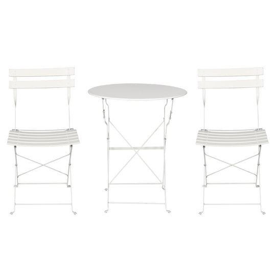 DSZ Product, feed-cond-new, feed-sl-DSZ Freight Payable, newGardeon 3Pc Outdoor Bistro Set Steel Table And Chairs Patio Furniture White - Premium Furniture > Outdoor > Outdoor Chairs from Gardeon ! Shop Online Buy Now at S & D's Value Store Family Business Best Customer ServiceDSZ Product, feed-cond-new, feed-sl-DSZ Freight Payable, new