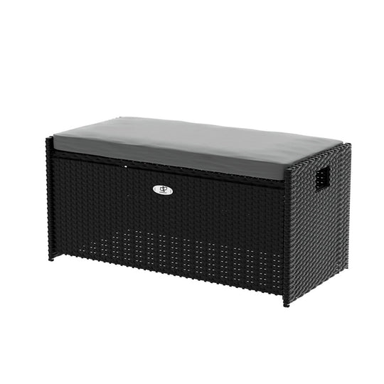 DSZ Product, feed-cond-new, feed-sl-DSZ Freight Payable, newGardeon Outdoor Storage Bench Box Wicker Garden Sheds Tools Cushion Patio Furniture Black - Premium Furniture > Outdoor > Outdoor Chairs from Gardeon ! Shop Online Buy Now at S & D's Value Store Family Business Best Customer ServiceDSZ Product, feed-cond-new, feed-sl-DSZ Freight Payable, new