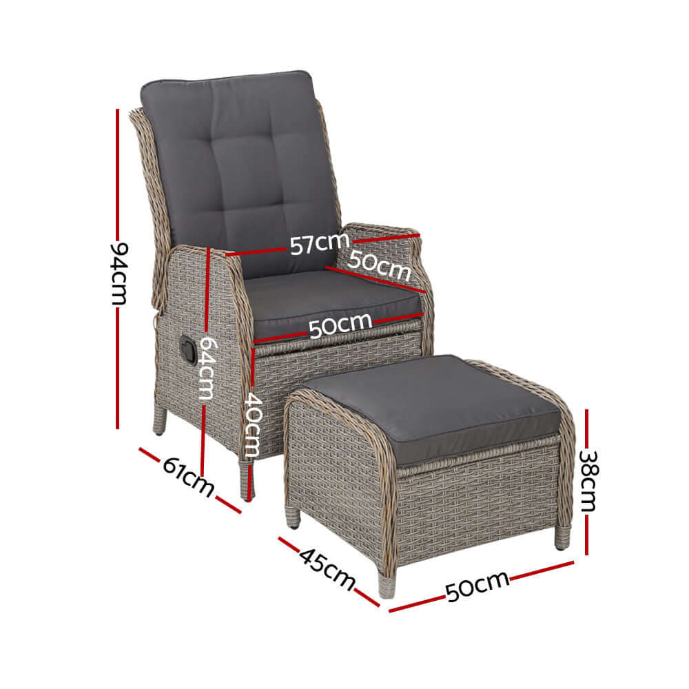 DSZ Product, feed-cond-new, feed-sl-DSZ Freight Payable, newGardeon Recliner Chair Sun Lounge Wicker Lounger Outdoor Furniture Patio Adjustable Grey - Premium Furniture > Outdoor > Outdoor Chairs from Gardeon ! Shop Online Buy Now at S & D's Value Store Family Business Best Customer ServiceDSZ Product, feed-cond-new, feed-sl-DSZ Freight Payable, new