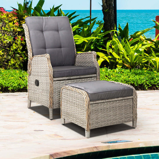 DSZ Product, feed-cond-new, feed-sl-DSZ Freight Payable, newGardeon Recliner Chair Sun Lounge Wicker Lounger Outdoor Furniture Patio Adjustable Grey - Premium Furniture > Outdoor > Outdoor Chairs from Gardeon ! Shop Online Buy Now at S & D's Value Store Family Business Best Customer ServiceDSZ Product, feed-cond-new, feed-sl-DSZ Freight Payable, new