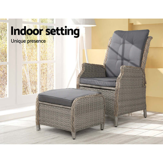 DSZ Product, feed-cond-new, feed-sl-DSZ Freight Payable, newGardeon Recliner Chair Sun Lounge Wicker Lounger Outdoor Furniture Patio Adjustable Grey - Premium Furniture > Outdoor > Outdoor Chairs from Gardeon ! Shop Online Buy Now at S & D's Value Store Family Business Best Customer ServiceDSZ Product, feed-cond-new, feed-sl-DSZ Freight Payable, new