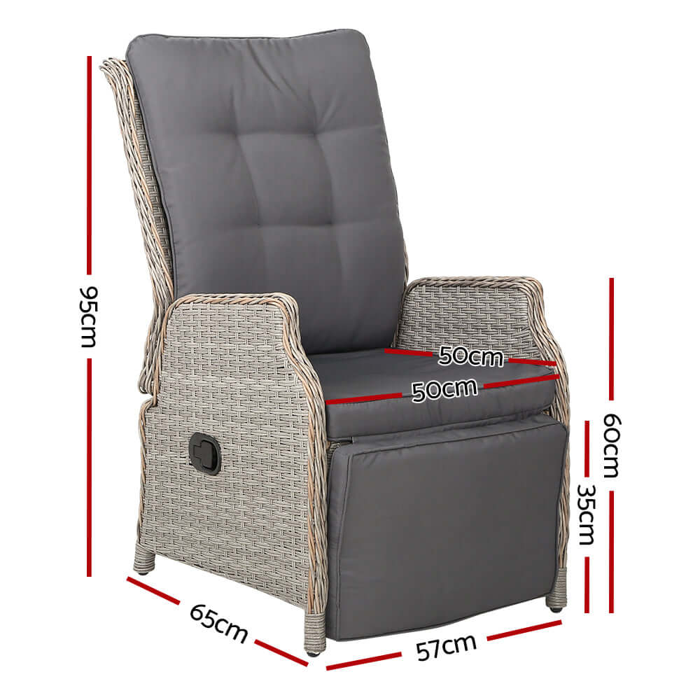 DSZ Product, feed-cond-new, feed-sl-DSZ Freight Payable, newGardeon Recliner Chairs Sun Lounge Wicker Lounger Outdoor Furniture Patio Adjustable Grey - Premium Furniture > Outdoor > Outdoor Chairs from Gardeon ! Shop Online Buy Now at S & D's Value Store Family Business Best Customer ServiceDSZ Product, feed-cond-new, feed-sl-DSZ Freight Payable, new