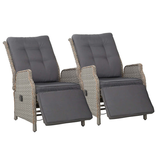 DSZ Product, feed-cond-new, feed-sl-DSZ Freight Payable, newGardeon 2Pc Recliner Chairs Sun Lounge Wicker Lounger Outdoor Furniture Adjustable Grey - Premium Furniture > Outdoor > Outdoor Chairs from Gardeon ! Shop Online Buy Now at S & D's Value Store Family Business Best Customer ServiceDSZ Product, feed-cond-new, feed-sl-DSZ Freight Payable, new