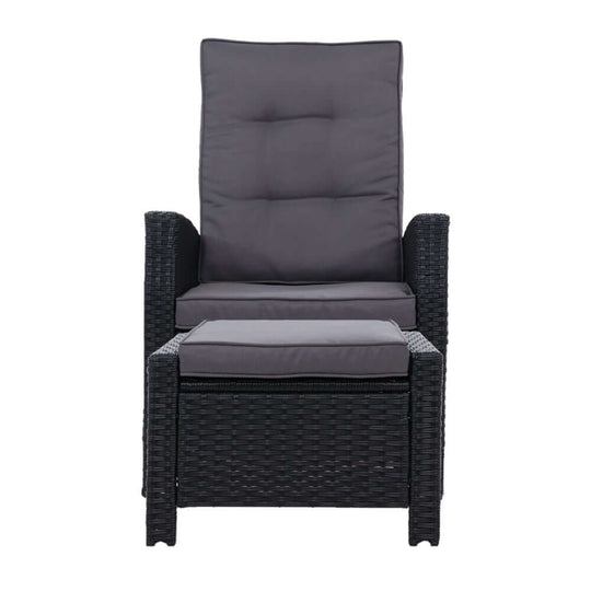 DSZ Product, feed-cond-new, feed-sl-DSZ Freight Payable, newGardeon Recliner Chair Sun Lounge Wicker Lounger Outdoor Patio Furniture Adjustable Black - Premium Furniture > Outdoor > Outdoor Chairs from Gardeon ! Shop Online Buy Now at S & D's Value Store Family Business Best Customer ServiceDSZ Product, feed-cond-new, feed-sl-DSZ Freight Payable, new