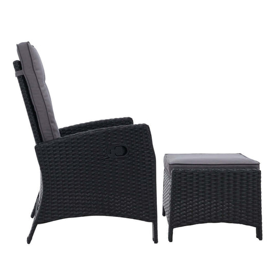 DSZ Product, feed-cond-new, feed-sl-DSZ Freight Payable, newGardeon Recliner Chair Sun Lounge Wicker Lounger Outdoor Patio Furniture Adjustable Black - Premium Furniture > Outdoor > Outdoor Chairs from Gardeon ! Shop Online Buy Now at S & D's Value Store Family Business Best Customer ServiceDSZ Product, feed-cond-new, feed-sl-DSZ Freight Payable, new