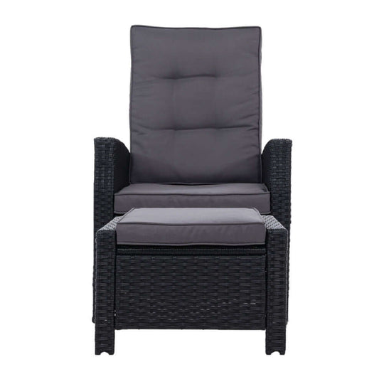 DSZ Product, feed-cond-new, feed-sl-DSZ Freight Payable, newGardeon 2Pc Recliner Chairs Sun Lounge Wicker Lounger Outdoor Furniture Adjustable Black - Premium Furniture > Outdoor > Outdoor Chairs from Gardeon ! Shop Online Buy Now at S & D's Value Store Family Business Best Customer ServiceDSZ Product, feed-cond-new, feed-sl-DSZ Freight Payable, new