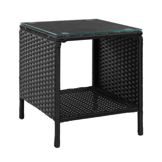 _label_, DSZ Product, feed-cond-new, feed-sl-free shipping, free-shipping, newGardeon Coffee Side Table Wicker Desk Rattan Outdoor Furniture Garden Black - Premium Furniture > Outdoor > Outdoor Chairs from Gardeon ! Shop Online Buy Now at S & D's Value Store Family Business Best Customer Service_label_, DSZ Product, feed-cond-new, feed-sl-free shipping, free-shipping, new