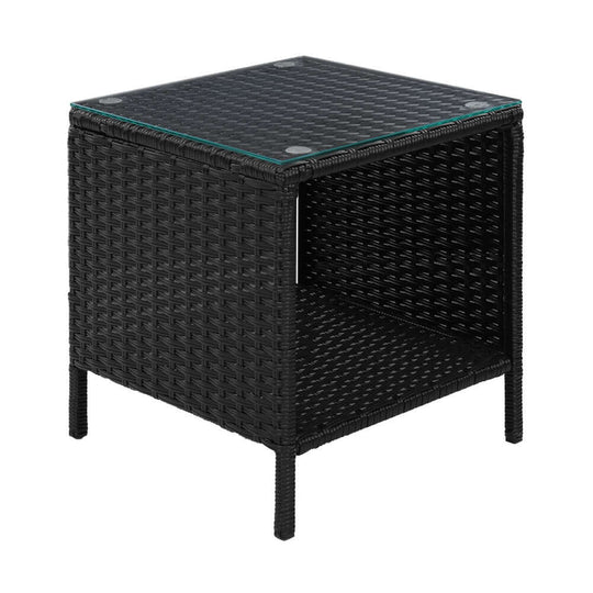 _label_, DSZ Product, feed-cond-new, feed-sl-free shipping, free-shipping, newGardeon Coffee Side Table Wicker Desk Rattan Outdoor Furniture Garden Black - Premium Furniture > Outdoor > Outdoor Chairs from Gardeon ! Shop Online Buy Now at S & D's Value Store Family Business Best Customer Service_label_, DSZ Product, feed-cond-new, feed-sl-free shipping, free-shipping, new