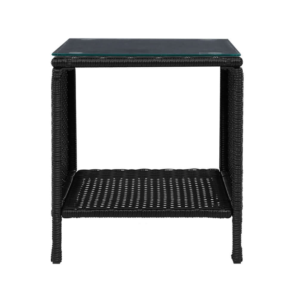 _label_, DSZ Product, feed-cond-new, feed-sl-free shipping, free-shipping, newGardeon Coffee Side Table Wicker Desk Rattan Outdoor Furniture Garden Black - Premium Furniture > Outdoor > Outdoor Chairs from Gardeon ! Shop Online Buy Now at S & D's Value Store Family Business Best Customer Service_label_, DSZ Product, feed-cond-new, feed-sl-free shipping, free-shipping, new