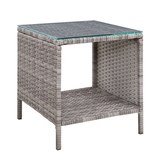 _label_, DSZ Product, feed-cond-new, feed-sl-free shipping, free-shipping, newGardeon Coffee Side Table Wicker Desk Rattan Outdoor Furniture Garden Grey - Premium Furniture > Outdoor > Outdoor Chairs from Gardeon ! Shop Online Buy Now at S & D's Value Store Family Business Best Customer Service_label_, DSZ Product, feed-cond-new, feed-sl-free shipping, free-shipping, new