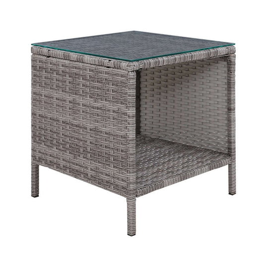 _label_, DSZ Product, feed-cond-new, feed-sl-free shipping, free-shipping, newGardeon Coffee Side Table Wicker Desk Rattan Outdoor Furniture Garden Grey - Premium Furniture > Outdoor > Outdoor Chairs from Gardeon ! Shop Online Buy Now at S & D's Value Store Family Business Best Customer Service_label_, DSZ Product, feed-cond-new, feed-sl-free shipping, free-shipping, new