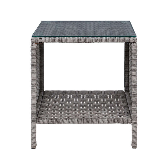 _label_, DSZ Product, feed-cond-new, feed-sl-free shipping, free-shipping, newGardeon Coffee Side Table Wicker Desk Rattan Outdoor Furniture Garden Grey - Premium Furniture > Outdoor > Outdoor Chairs from Gardeon ! Shop Online Buy Now at S & D's Value Store Family Business Best Customer Service_label_, DSZ Product, feed-cond-new, feed-sl-free shipping, free-shipping, new