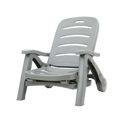 DSZ Product, feed-cond-new, feed-sl-DSZ Freight Payable, newGardeon Sun Lounger Folding Lounge Chair Wheels Patio Outdoor Furniture Grey - Premium Furniture > Outdoor > Outdoor Chairs from Gardeon ! Shop Online Buy Now at S & D's Value Store Family Business Best Customer ServiceDSZ Product, feed-cond-new, feed-sl-DSZ Freight Payable, new