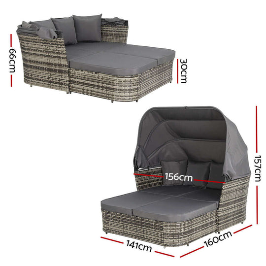 DSZ Product, feed-cond-new, feed-sl-DSZ Freight Payable, newGardeon Outdoor Sun Lounge Setting Patio Furniture Wicker Sofa Garden Day Bed - Premium Furniture > Outdoor > Outdoor Chairs from Gardeon ! Shop Online Buy Now at S & D's Value Store Family Business Best Customer ServiceDSZ Product, feed-cond-new, feed-sl-DSZ Freight Payable, new