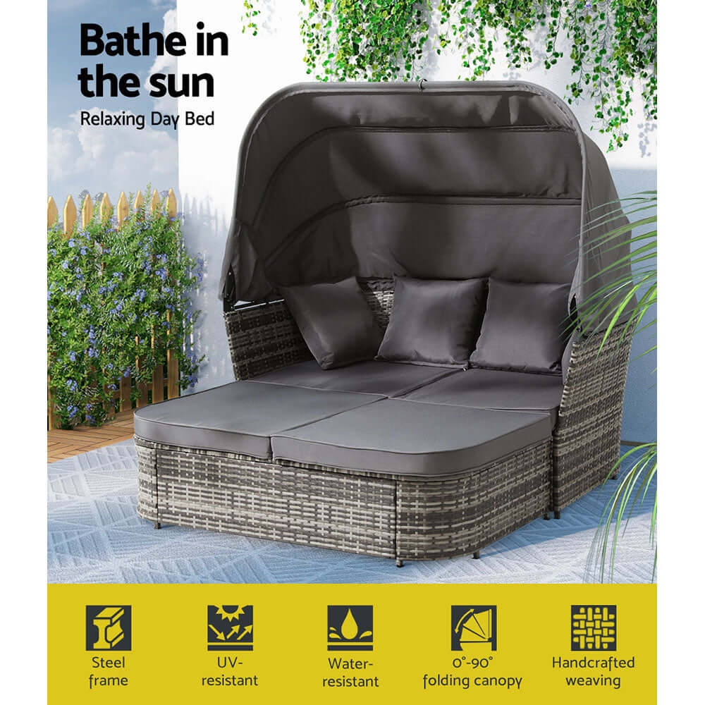 DSZ Product, feed-cond-new, feed-sl-DSZ Freight Payable, newGardeon Outdoor Sun Lounge Setting Patio Furniture Wicker Sofa Garden Day Bed - Premium Furniture > Outdoor > Outdoor Chairs from Gardeon ! Shop Online Buy Now at S & D's Value Store Family Business Best Customer ServiceDSZ Product, feed-cond-new, feed-sl-DSZ Freight Payable, new