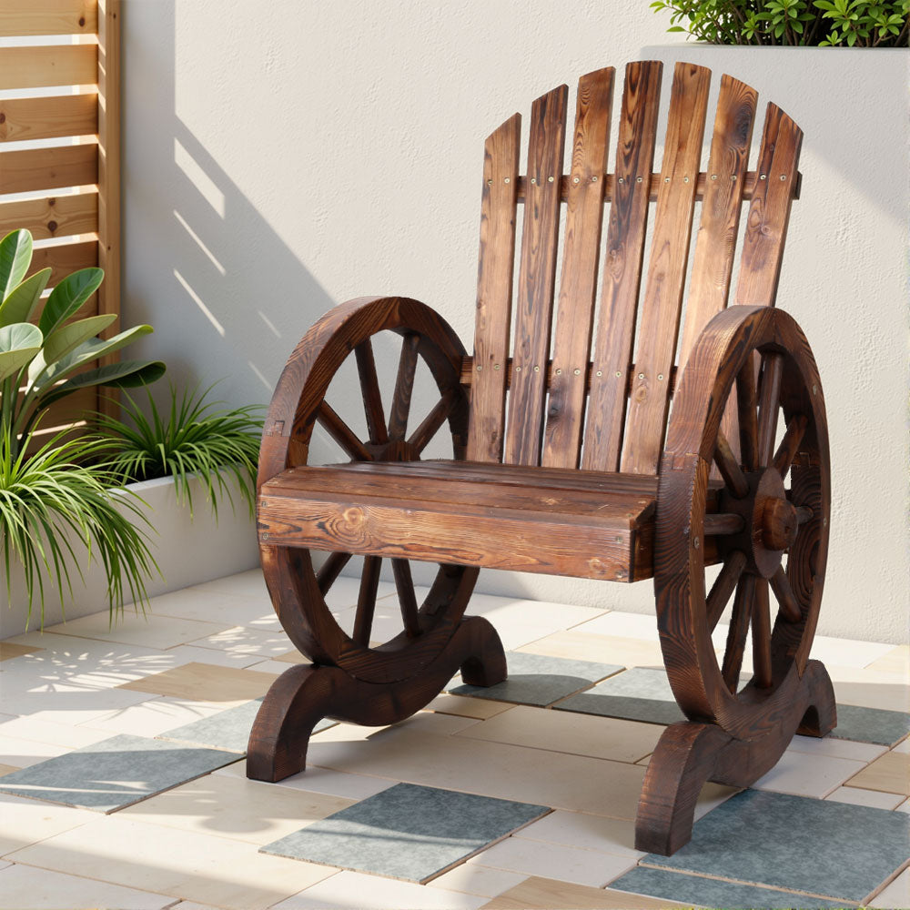 Gardeon Wooden Wagon Chair Outdoor