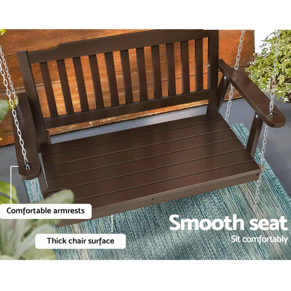 DSZ Product, feed-cond-new, feed-sl-DSZ Freight Payable, newGardeon Porch Swing Chair With Chain Garden Bench Outdoor Furniture Wooden Brown - Premium Furniture > Outdoor > Outdoor Chairs from Gardeon ! Shop Online Buy Now at S & D's Value Store Family Business Best Customer ServiceDSZ Product, feed-cond-new, feed-sl-DSZ Freight Payable, new