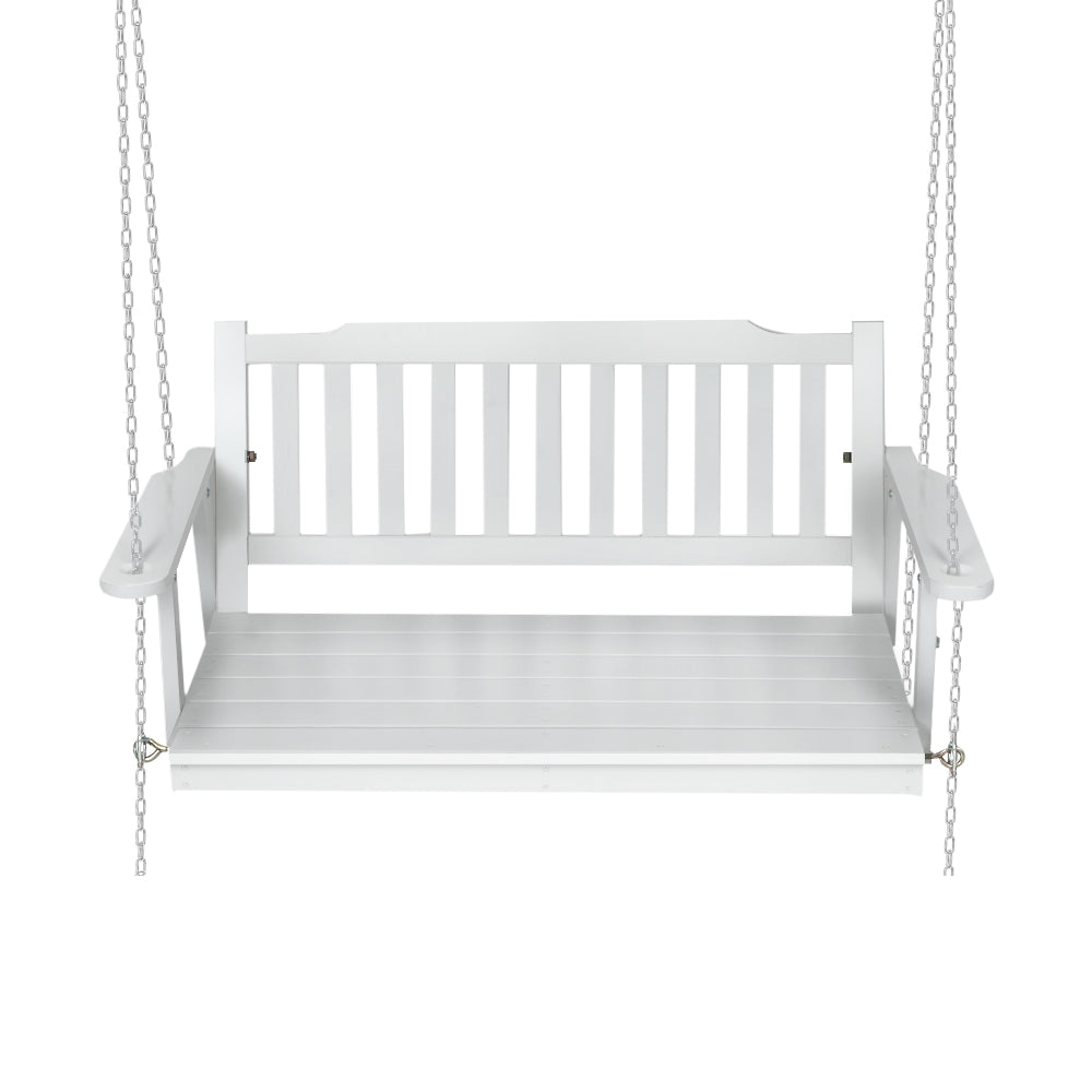 DSZ Product, feed-cond-new, feed-sl-DSZ Freight Payable, newGardeon Porch Swing Chair With Chain Garden Bench Outdoor Furniture Wooden White - Premium Furniture > Outdoor > Outdoor Chairs from Gardeon ! Shop Online Buy Now at S & D's Value Store Family Business Best Customer ServiceDSZ Product, feed-cond-new, feed-sl-DSZ Freight Payable, new