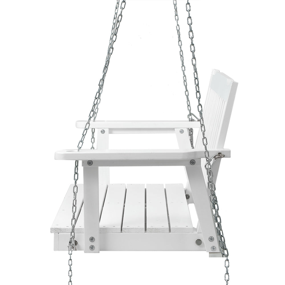 DSZ Product, feed-cond-new, feed-sl-DSZ Freight Payable, newGardeon Porch Swing Chair With Chain Garden Bench Outdoor Furniture Wooden White - Premium Furniture > Outdoor > Outdoor Chairs from Gardeon ! Shop Online Buy Now at S & D's Value Store Family Business Best Customer ServiceDSZ Product, feed-cond-new, feed-sl-DSZ Freight Payable, new