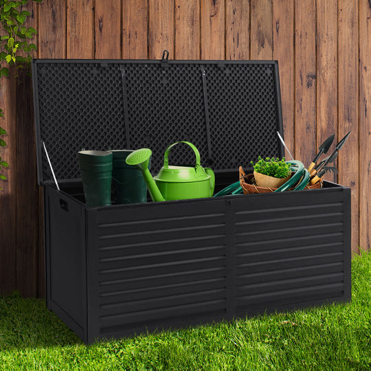 DSZ Product, feed-cond-new, feed-sl-DSZ Freight Payable, newGardeon Outdoor Storage Box 390L Container Lockable Garden Bench Shed Tools Toy All Black - Premium Furniture > Outdoor > Outdoor Storage Boxes from Gardeon ! Shop Online Buy Now at S & D's Value Store Family Business Best Customer ServiceDSZ Product, feed-cond-new, feed-sl-DSZ Freight Payable, new