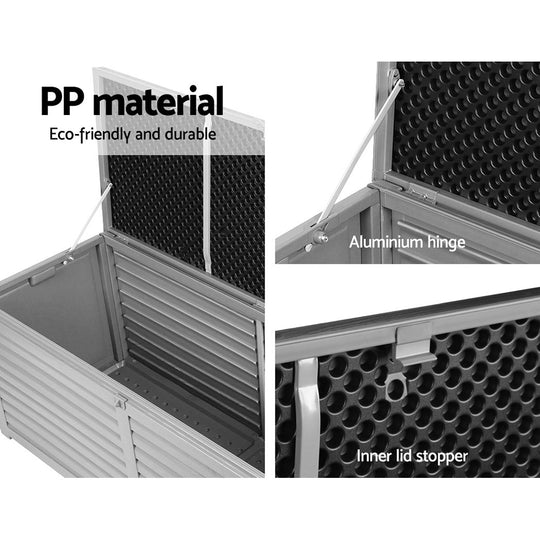 DSZ Product, feed-cond-new, feed-sl-DSZ Freight Payable, newGardeon Outdoor Storage Box 390L Container Lockable Garden Bench Tools Toy Shed Black - Premium Furniture > Outdoor > Outdoor Storage Boxes from Gardeon ! Shop Online Buy Now at S & D's Value Store Family Business Best Customer ServiceDSZ Product, feed-cond-new, feed-sl-DSZ Freight Payable, new