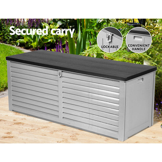 DSZ Product, feed-cond-new, feed-sl-DSZ Freight Payable, newGardeon Outdoor Storage Box 390L Container Lockable Garden Bench Tools Toy Shed Black - Premium Furniture > Outdoor > Outdoor Storage Boxes from Gardeon ! Shop Online Buy Now at S & D's Value Store Family Business Best Customer ServiceDSZ Product, feed-cond-new, feed-sl-DSZ Freight Payable, new