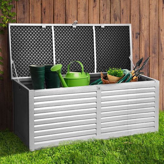 DSZ Product, feed-cond-new, feed-sl-DSZ Freight Payable, newGardeon Outdoor Storage Box 390L Container Lockable Garden Bench Tools Toy Shed Black - Premium Furniture > Outdoor > Outdoor Storage Boxes from Gardeon ! Shop Online Buy Now at S & D's Value Store Family Business Best Customer ServiceDSZ Product, feed-cond-new, feed-sl-DSZ Freight Payable, new