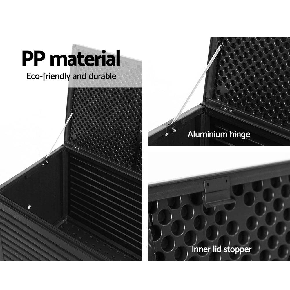 DSZ Product, feed-cond-new, feed-sl-DSZ Freight Payable, newGardeon Outdoor Storage Box 490L Container Lockable Garden Bench Shed Tools Toy All Black - Premium Furniture > Outdoor > Outdoor Storage Boxes from Gardeon ! Shop Online Buy Now at S & D's Value Store Family Business Best Customer ServiceDSZ Product, feed-cond-new, feed-sl-DSZ Freight Payable, new