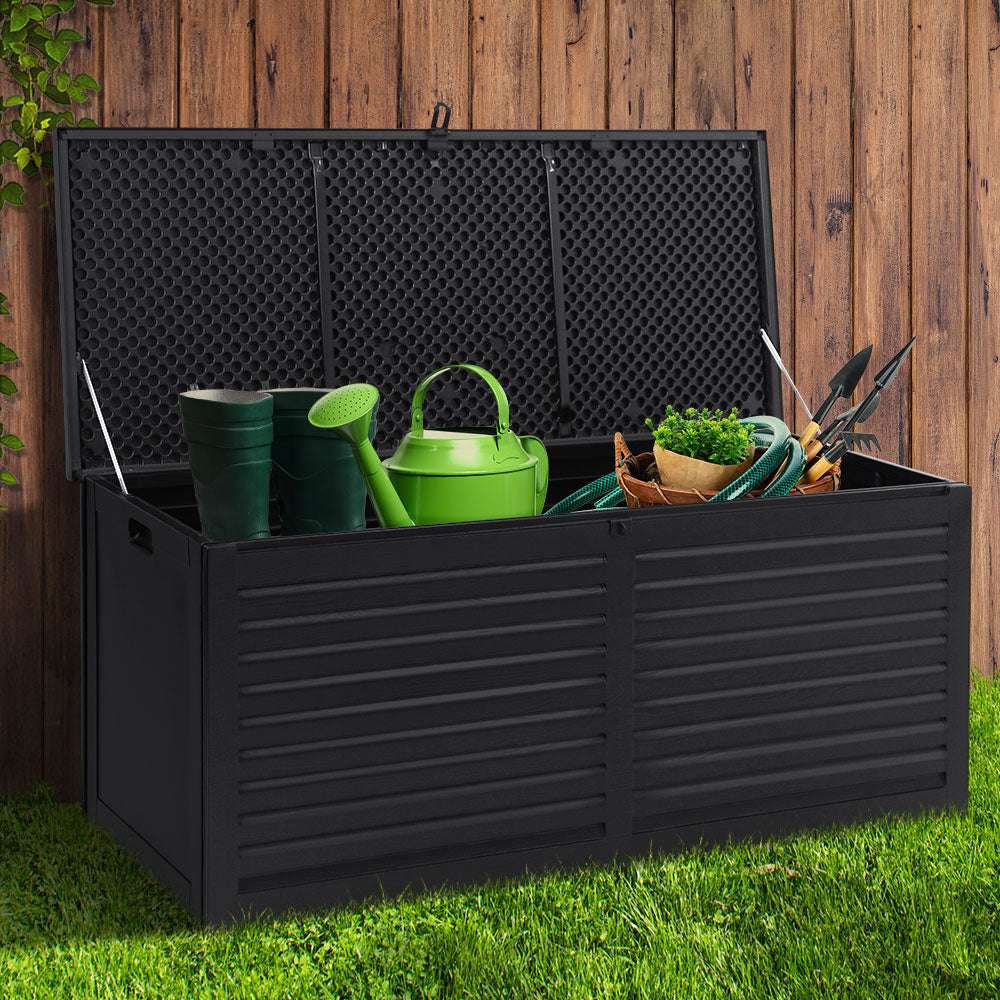 DSZ Product, feed-cond-new, feed-sl-DSZ Freight Payable, newGardeon Outdoor Storage Box 490L Container Lockable Garden Bench Shed Tools Toy All Black - Premium Furniture > Outdoor > Outdoor Storage Boxes from Gardeon ! Shop Online Buy Now at S & D's Value Store Family Business Best Customer ServiceDSZ Product, feed-cond-new, feed-sl-DSZ Freight Payable, new